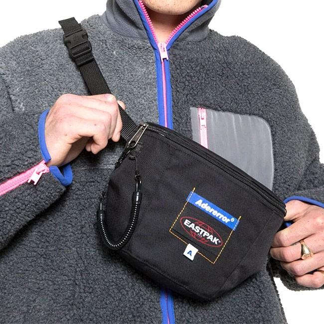 アーダーエラー イーストパック 限定コラボ バッグ ワンショルダーバッグ ADERERROR EASTPAK SLING MESSENGER  SLING Ader Black 12 EK77E A63