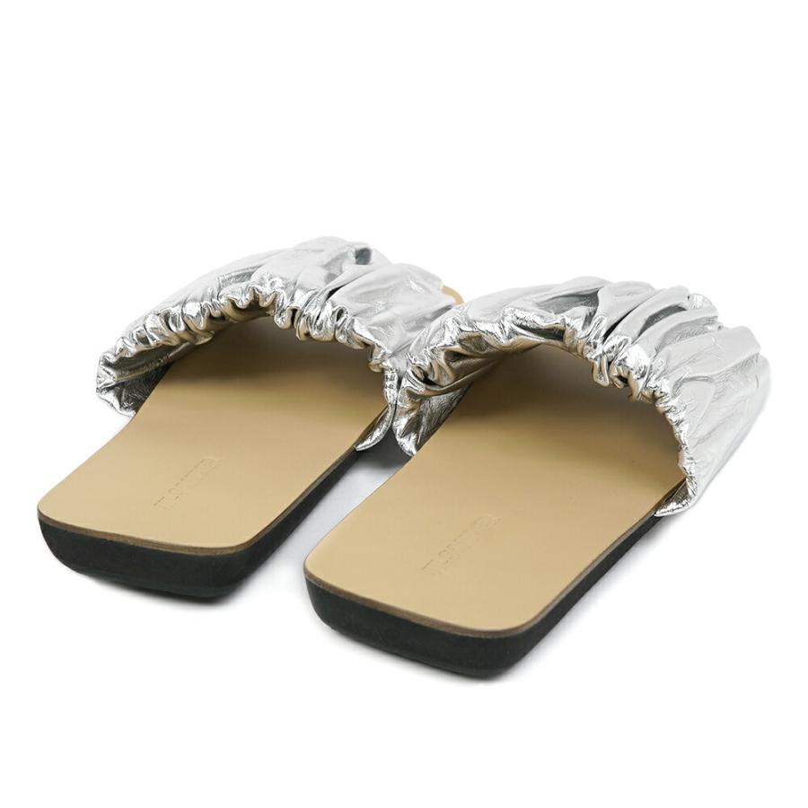 サマープライス】JIL SANDER ジルサンダー フラットサンダル シルバー