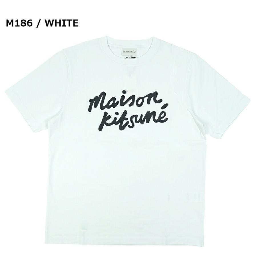 【5/1限定 10％OFFクーポン】メゾン キツネ MAISON KITSUNE Tシャツ メンズ MAISON KITSUNE HANDWRITING COMFORT TEE-SHIRT【MM00101KJ0118】｜canetshop｜03