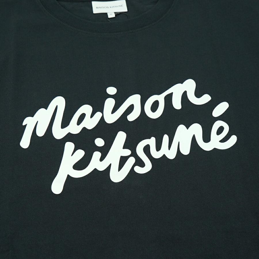 【5/1限定 10％OFFクーポン】メゾン キツネ MAISON KITSUNE Tシャツ メンズ MAISON KITSUNE HANDWRITING COMFORT TEE-SHIRT【MM00101KJ0118】｜canetshop｜07