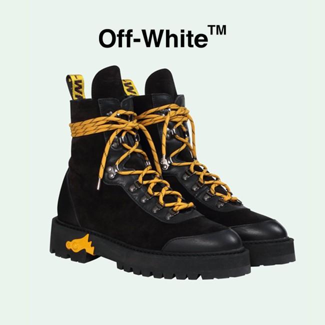 off white black boots