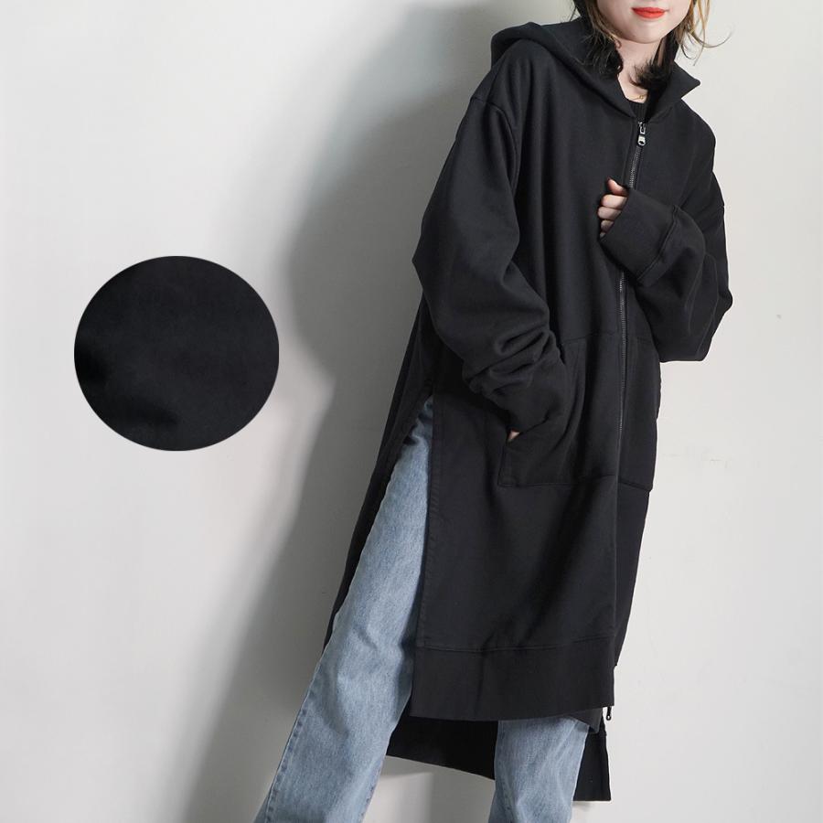 MM6 MAISON MARGIELA スウェット HOODIE エムエムシックス メゾン マルジェラ ジップアップパーカー 900 BLACK OVERSIZE FULL ZIP HOODY