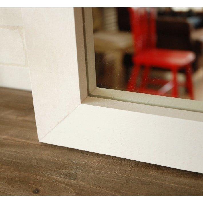 鏡 壁掛け ウォールミラー 白 日本製 おしゃれ 北欧 CAM-50×100WH