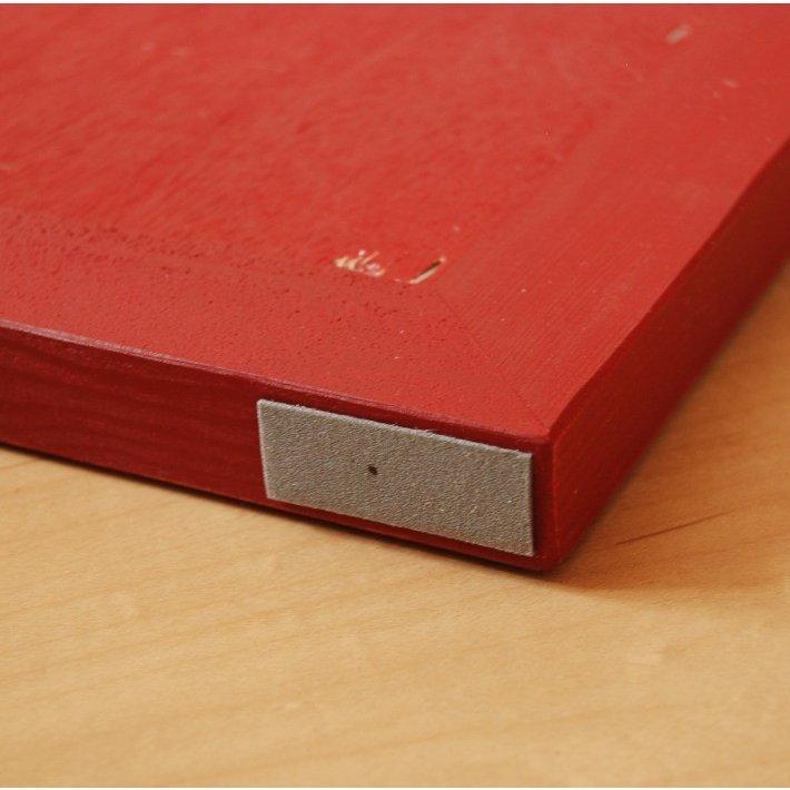 鏡 ミラー スタンド CAM-STL-70×180RD レッド 赤 文字入り ステンシル 姿見 大型 おしゃれ 全身 北欧 ジャンボ アンティーク風  ナチュラル シンプル レトロの画像