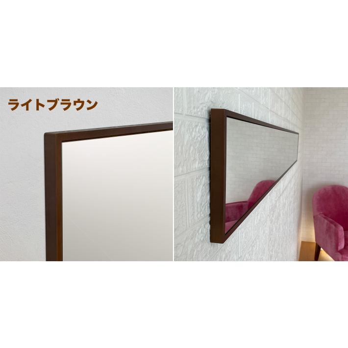 【未使用】Premier 輪郭ウォールミラー ブラウン 1101412 日本製】【幅広枠正方形ウォールミラー 幅60cm(アンティークブラウン