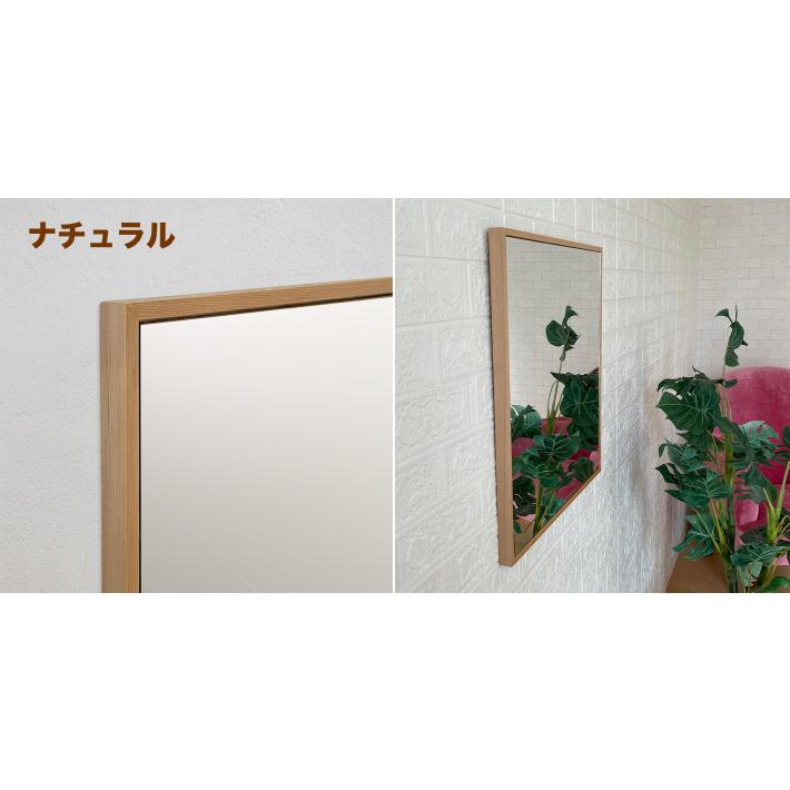 鏡 壁掛け ウォールミラー おしゃれ 北欧 日本製 52×52cm 玄関 洗面台