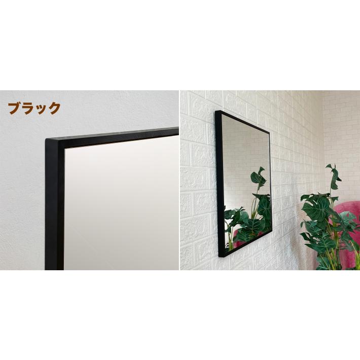 鏡 壁掛け ウォールミラー おしゃれ 北欧 日本製 52×52cm 玄関 洗面台