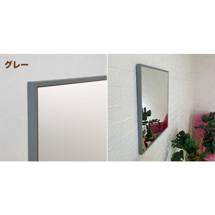 鏡 壁掛け ウォールミラー おしゃれ 北欧 日本製 52×52cm 玄関 洗面台