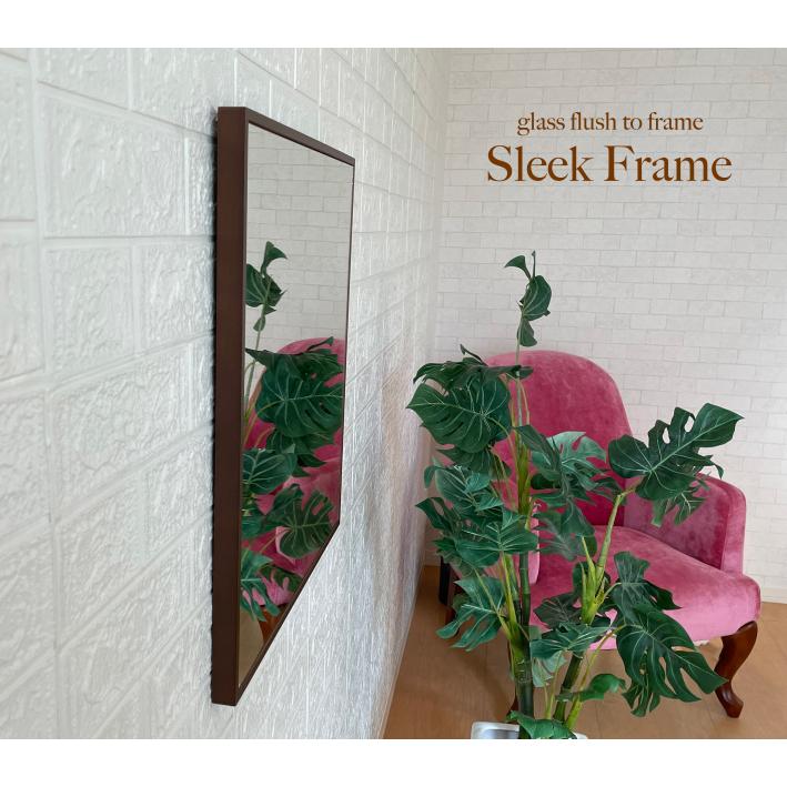 鏡 壁掛け ウォールミラー おしゃれ 北欧 日本製 52×52cm 玄関 洗面台