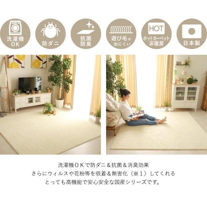 ラグ 洗える ラグマット おしゃれ 130×190 カーペット 日本製 北欧 オールシーズン 夏用 ウォッシャブル マット 夏 冬 ホット ...