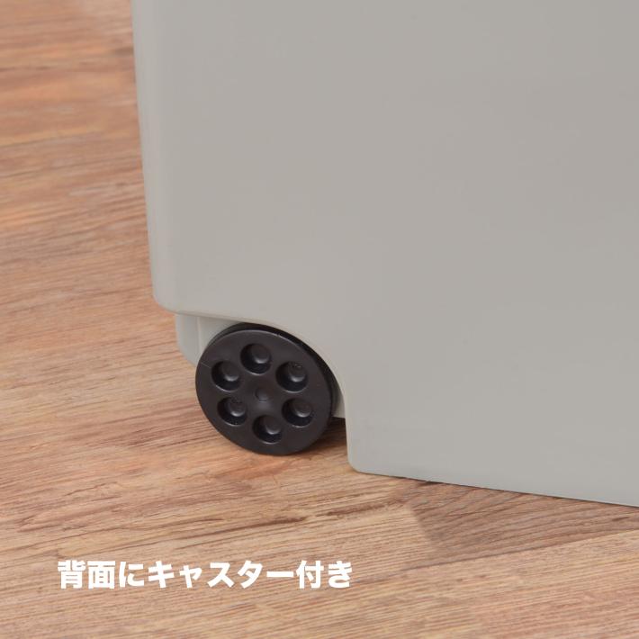 ゴミ箱 30リットル おしゃれ 分別 スリム キッチン 蓋つき ダストボックス ホルダー フタ付き スタンド 袋が見えない タワー 30l リビング キャスター付き｜canffy｜10