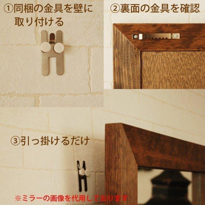 ブラックボード 50cm x 100cm ブラウン 黒板 看板 壁掛け 木製フレーム