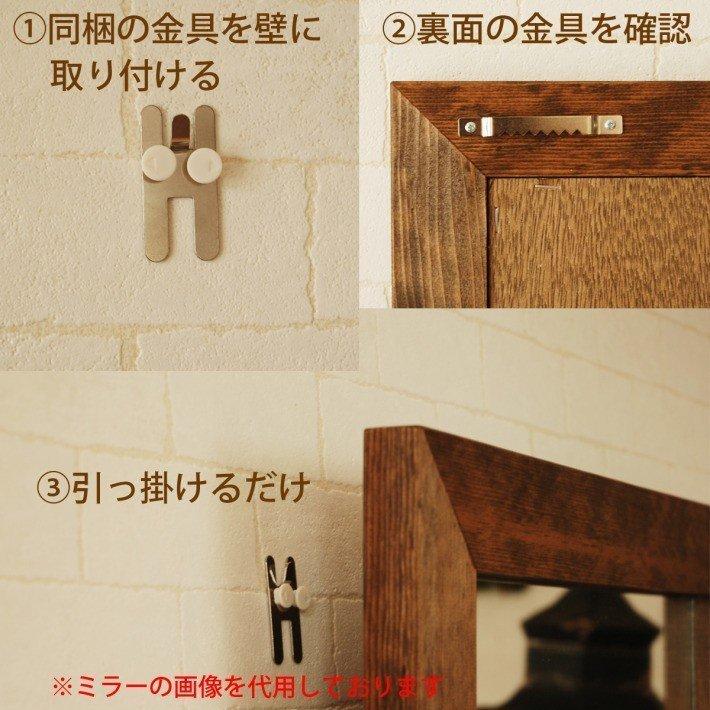 ブラックボード 50cm x ブラウン 黒板 看板 壁掛け 木製フレーム
