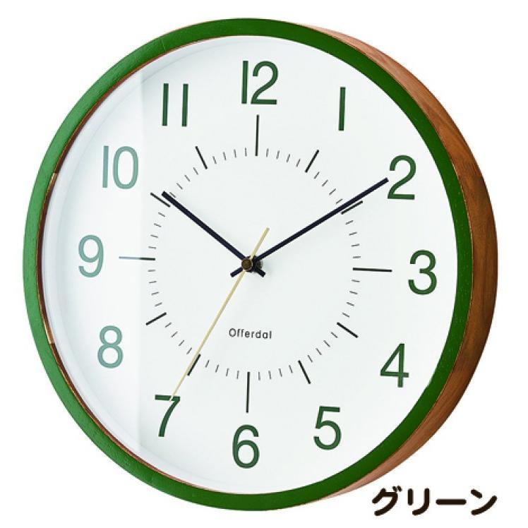 壁掛け時計 掛け時計 北欧 木製 木 レトロ Lefteo レフテオ 電波時計