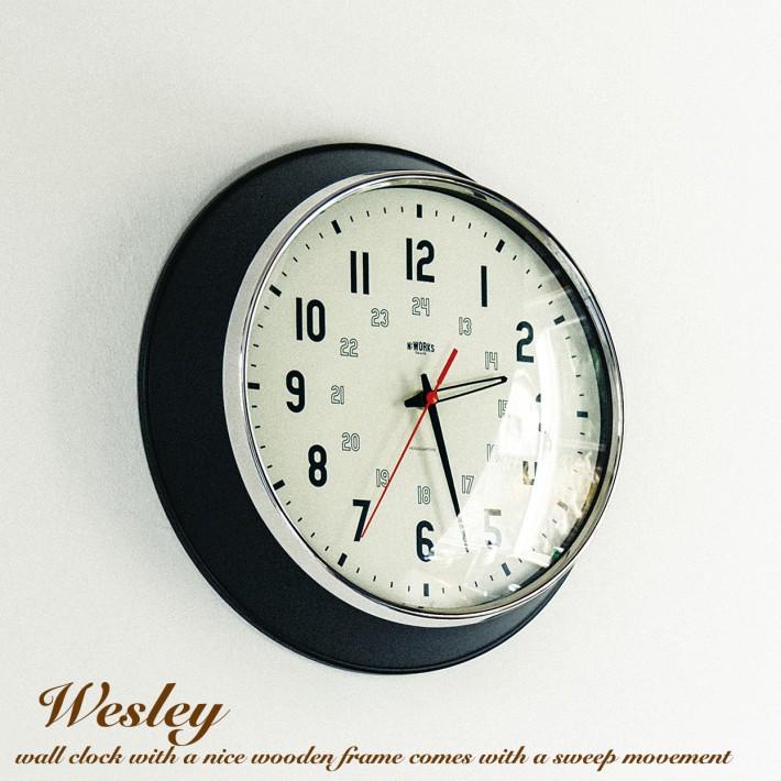 壁掛け時計 掛け時計 ウォールクロック Wesley ウェズリー 北欧 アンティーク おしゃれ 静音 大きい モダン 音がしない 寝室 木製 静か Cl 3933 Canffy 通販 Yahoo ショッピング