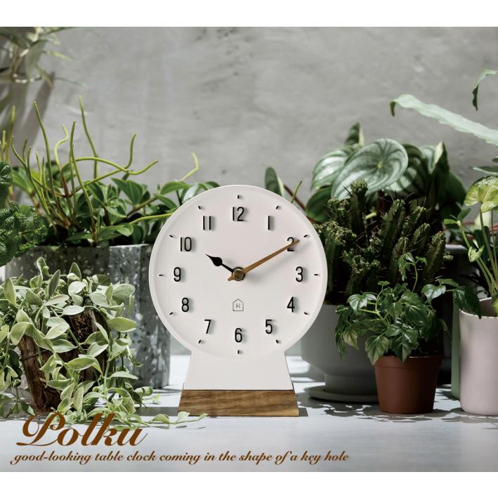 置時計 アンティーク アナログ 北欧 Polku ポルク 目覚まし時計