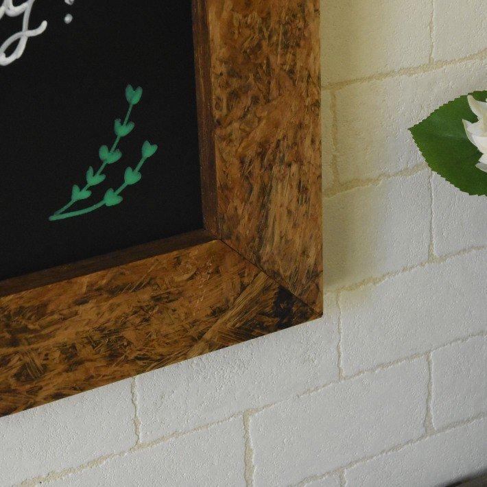 ブラックボード 50cm X 50cm Osb ブラウン ナチュラル 黒板 看板 壁掛け 木製フレーム チョーク カフェ風 北欧 木枠 おしゃれ 日本製 フレンチ カントリー Cosm 50x50 Canffy 通販 Yahoo ショッピング