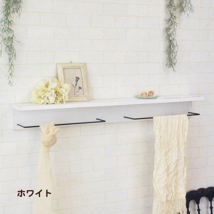 ウォールシェルフ L字 賃貸 おしゃれ 北欧 日本製 90cm x 12cm