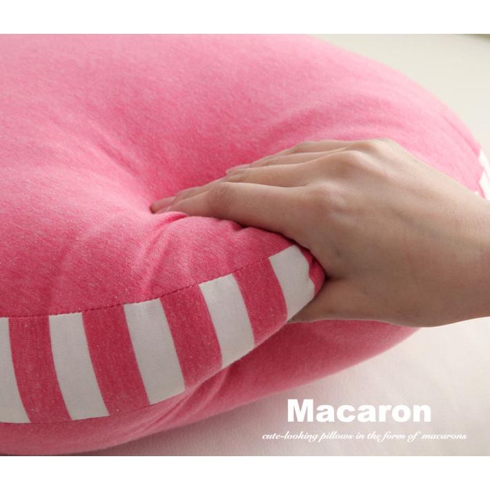 クッション マカロン 丸 円形 40cm おしゃれ ふわふわ ふかふか 北欧