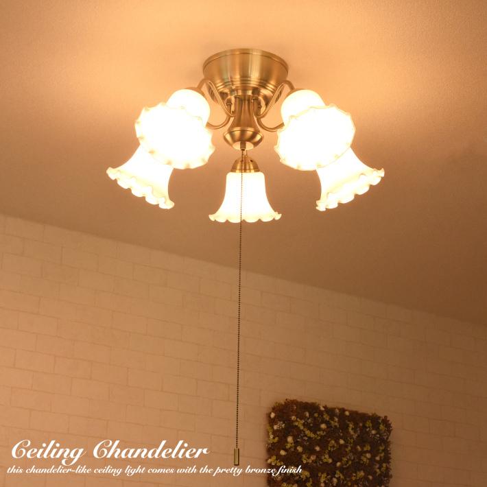 シャンデリア シーリングライト おしゃれ 照明 北欧 アンティーク