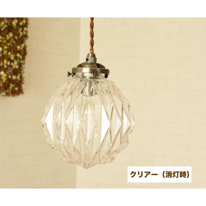 ペンダントライト 北欧 ガラス ボール 丸型 おしゃれ アンティーク led