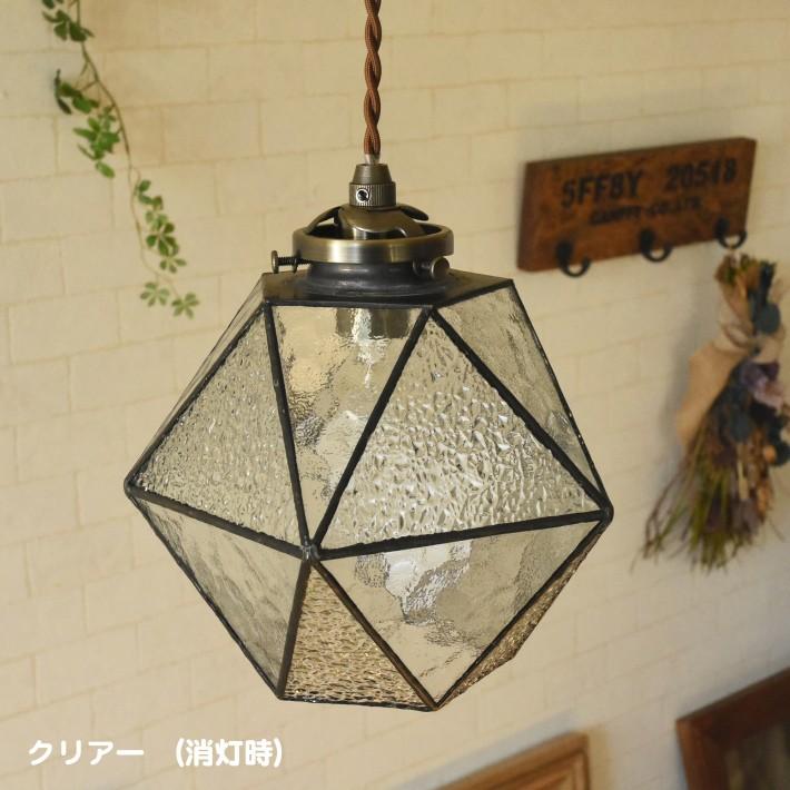 ペンダントライト ステンドグラス ガラス おしゃれ led 対応 アンティーク 北欧 １灯 Maryse リビング キッチン ダイニング カフェ 照明 レトロ 玄関 トイレ_18