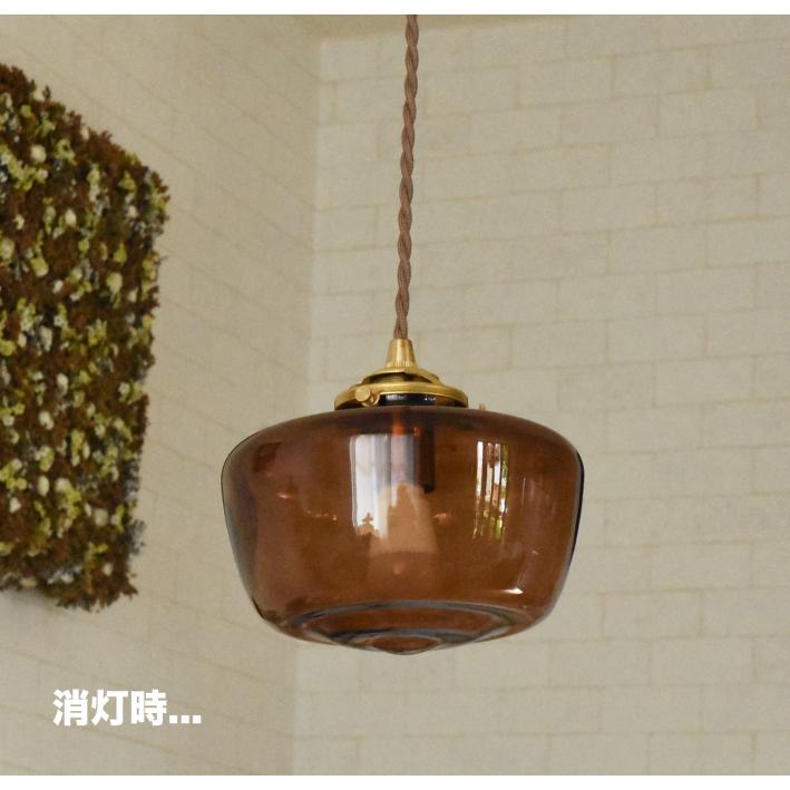 ペンダントライト ガラス おしゃれ 北欧照明 照明器具 寝室 天井照明