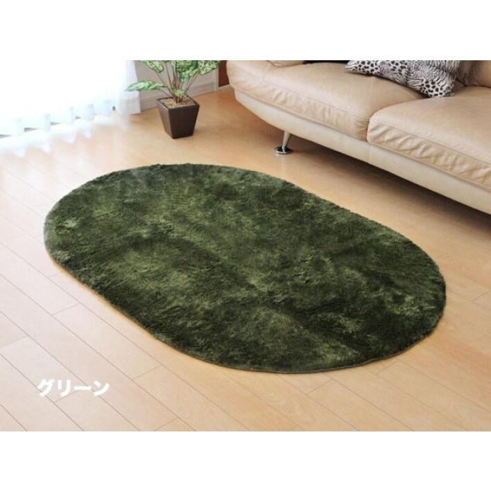 ラグ 楕円 洗える ラグマット おしゃれ 100×150 カーペット 北欧
