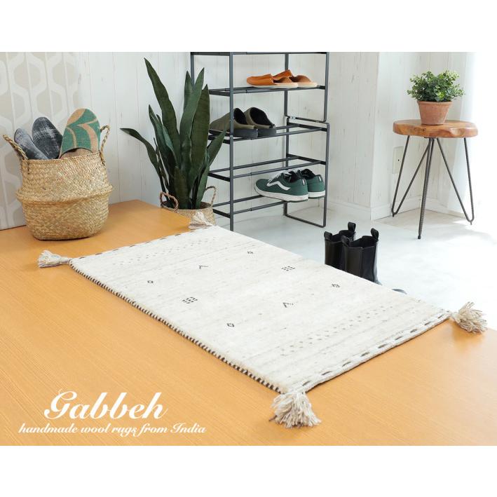 一点限り 76x141cm ギャッベ ギャベ ラグ ラグマット 玄関マット 一点