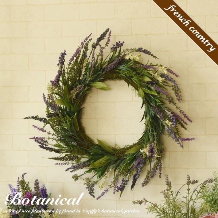リース ラベンダー Lサイズ 壁掛け ハンギング 観葉植物 造花 アレンジ 人工植物 インテリア アートフラワー ギフト フレンチ カントリー おしゃれ Tady7073 Canffy 通販 Yahoo ショッピング