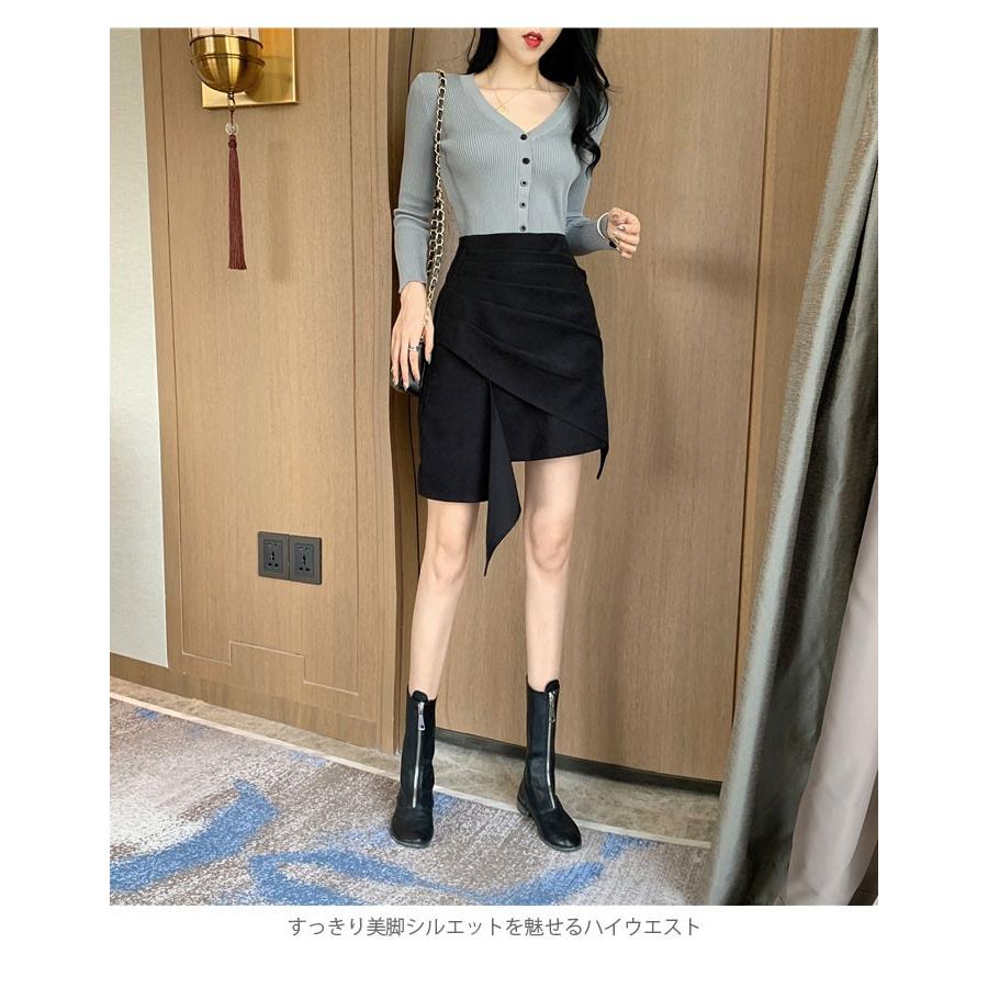 リメイク風スカート レディース スカート タイトスカート ショートスカート リメイク風 ハイウエスト すっきり 美脚 脚長 細身 ボトムス 冬新作 Llyb5860 C Angel 通販 Yahoo ショッピング