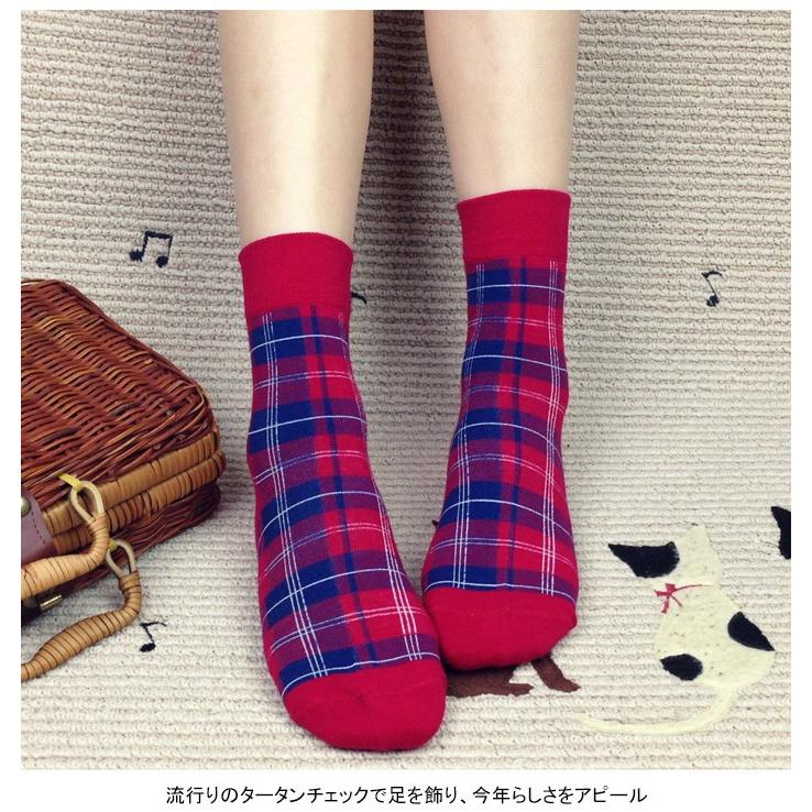 タータンチェック レディース ソックス ショート丈 ストッキング 靴下 ショートソックス 伸縮性 暖かい スタイリッシュ お洒落 秋新作 ネコポス Llyg610 C Angel 通販 Yahoo ショッピング
