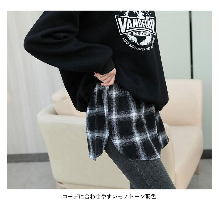 ネコポス送料無料 タータンチェック レディース 付け裾 ミニスカート シャツ風付け裾 チェック柄 チェックシャツ ウエストゴム 重ね着 レイヤード Llyg8100 C Angel 通販 Yahoo ショッピング