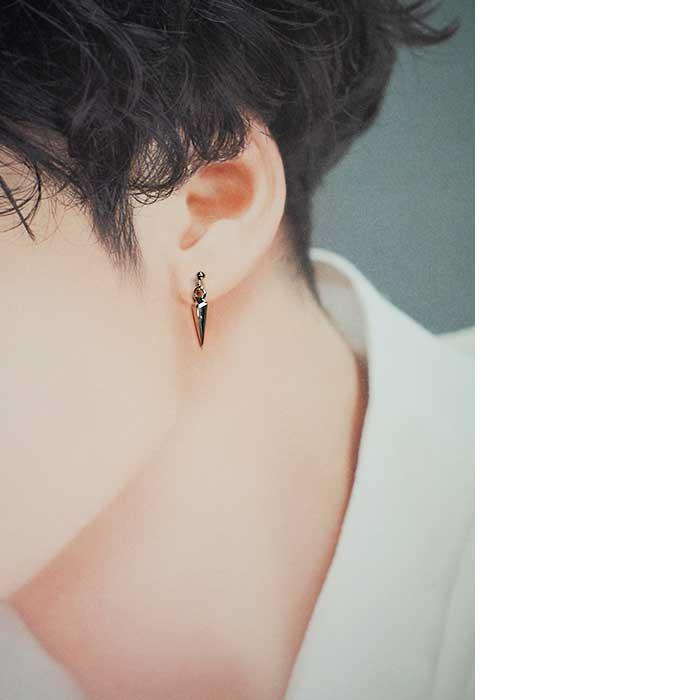 ピアス シルバー メンズ 片耳 アクセサリー 槍 タガー ペンデュラム