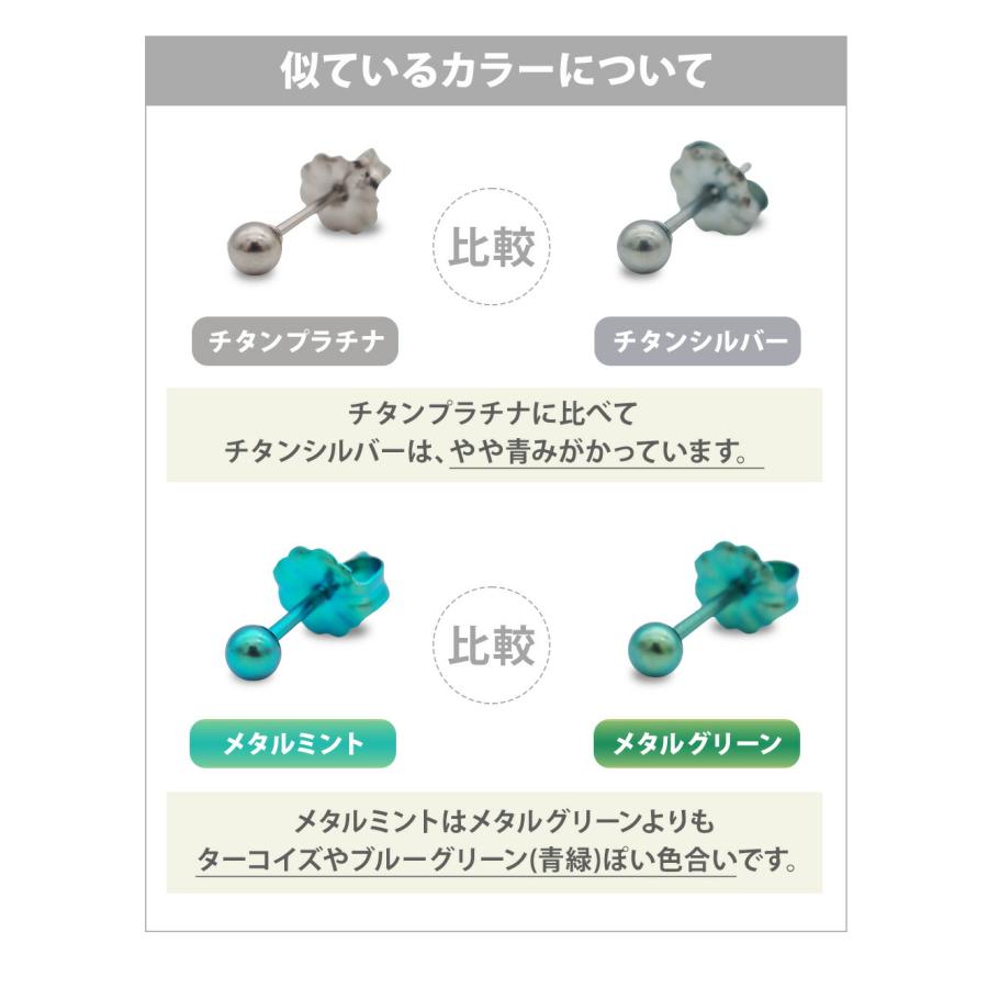 セカンドピアス つけっぱなし 純チタン 丸玉 3mm 軸太0.75mm 長さ10mm アレルギー対応 日本製 返金保証 医療用 片耳 1個 小さめ かわいい 20代 30代 40代 50代｜canlino｜25