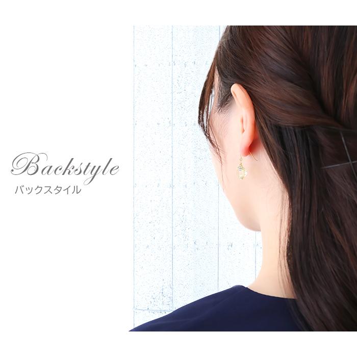 ♥️天然石ピアス♥️No.141★730円★グリーンコッパー20mmハート ハート型 大粒 天然石 フックピアス シトリン レモンクォーツ 品質