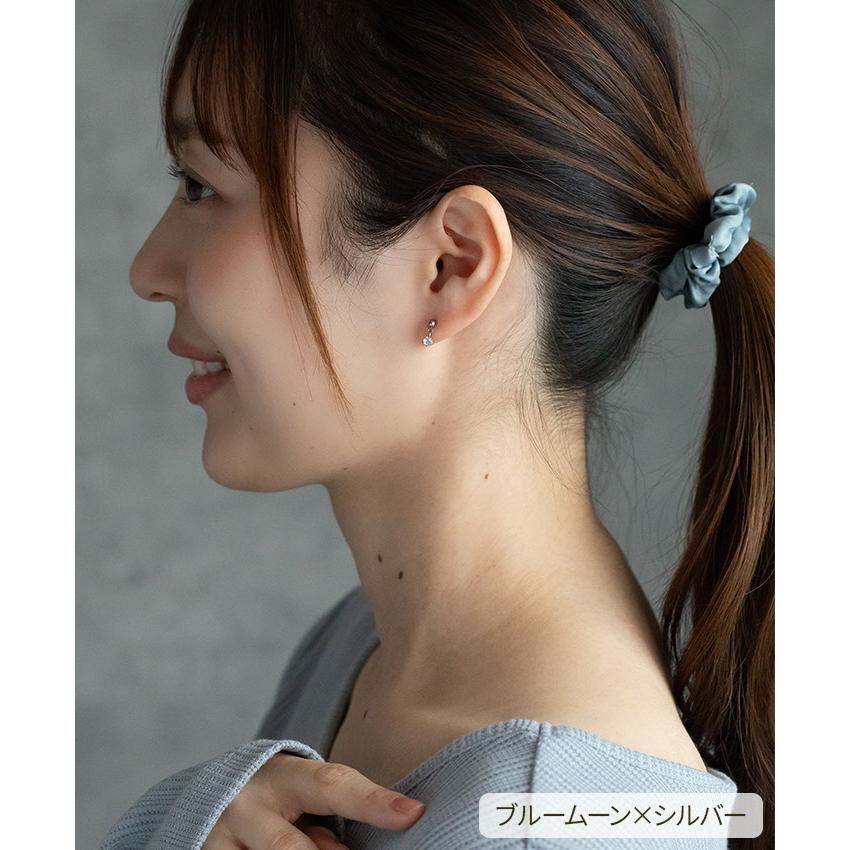天然石一粒ピアス 3mm 丸玉 金属アレルギー対応 ステンレス316L 誕生石