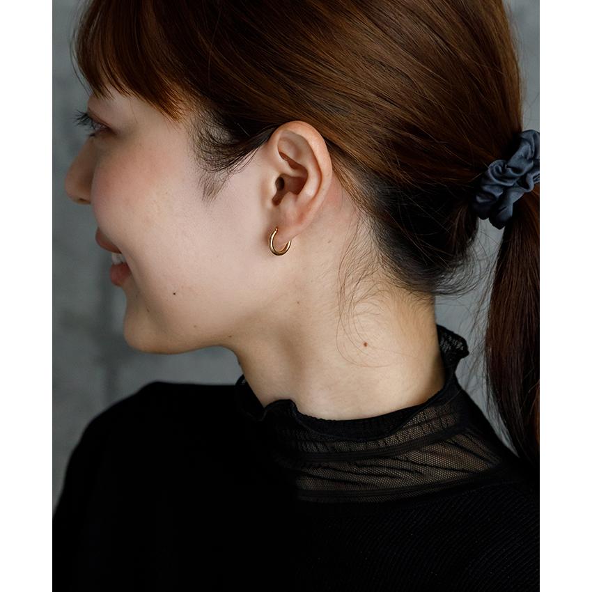 K18 フープピアス 18金 片耳 2x13mm 山梨甲府製 日本製 1個売り 品質