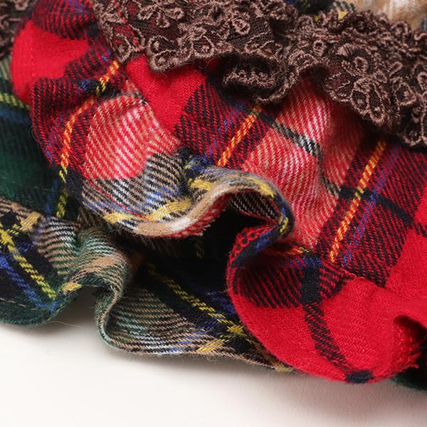 CanNana 犬 服 犬服 秋冬 クラシカルチェックワンピース おしゃれ