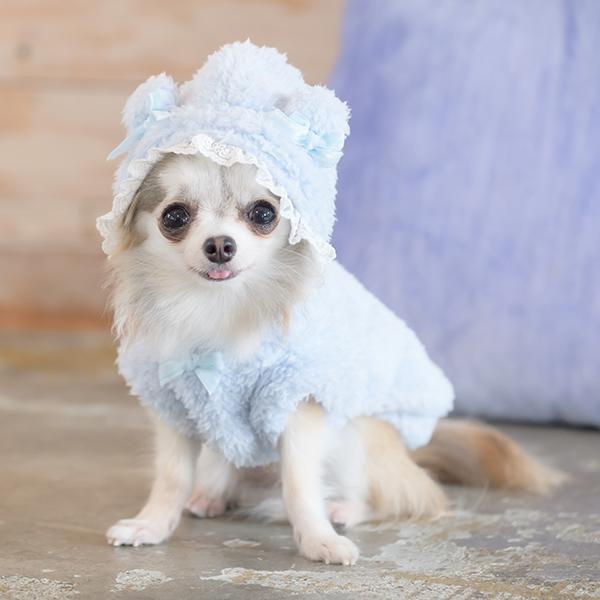 CanNana 犬 服 犬の服 アウター 冬服 キュートなくま耳ボアジャケット