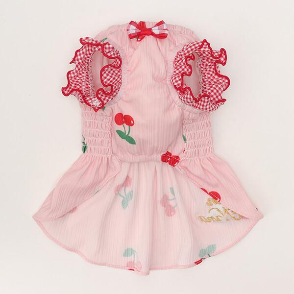 sparkling dog 新品　SMサイズ お花フリルワンピース sparkling dog 新品 SMサイズ お花フリルワンピース