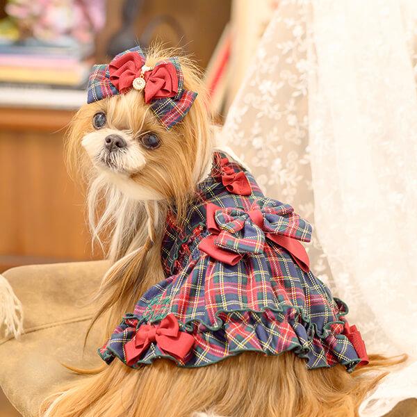 CanNana 犬 犬服 服 秋冬ドックウェア ワンピース かわいい フリフリ