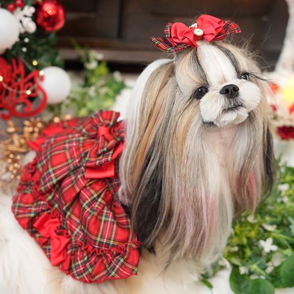 CanNana 犬 犬服 服 秋冬ドックウェア ワンピース かわいい フリフリ