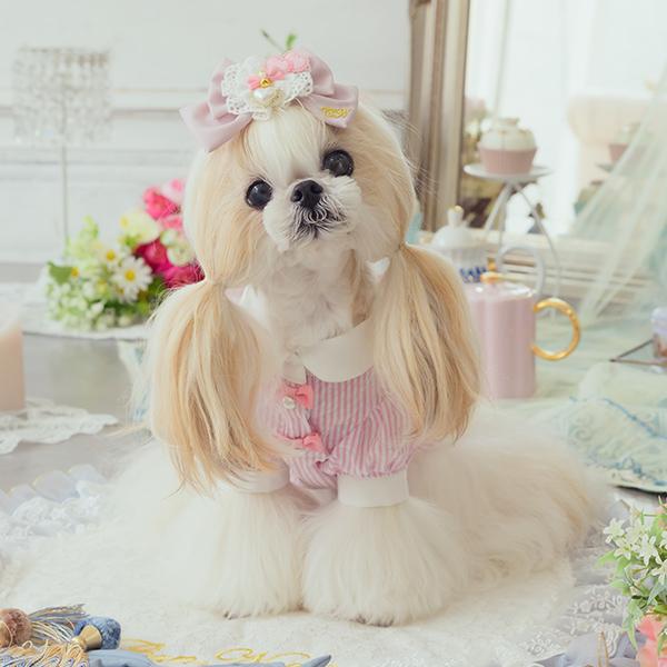 CanNana アリス 不思議の国のアリス ピンク 犬服 シャツ トップス