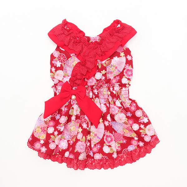 CanNana 犬 犬服 ドックウェア ワンピース フリフリ 通年 春 ロリータ