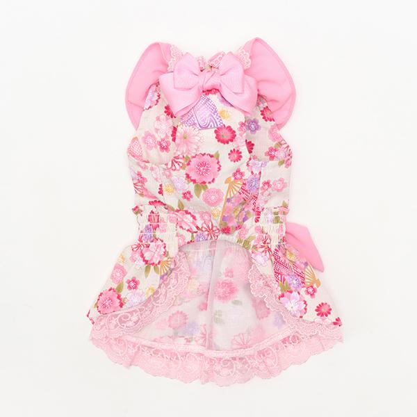 CanNana 犬 犬服 ドックウェア ワンピース フリフリ 通年 春 ロリータ