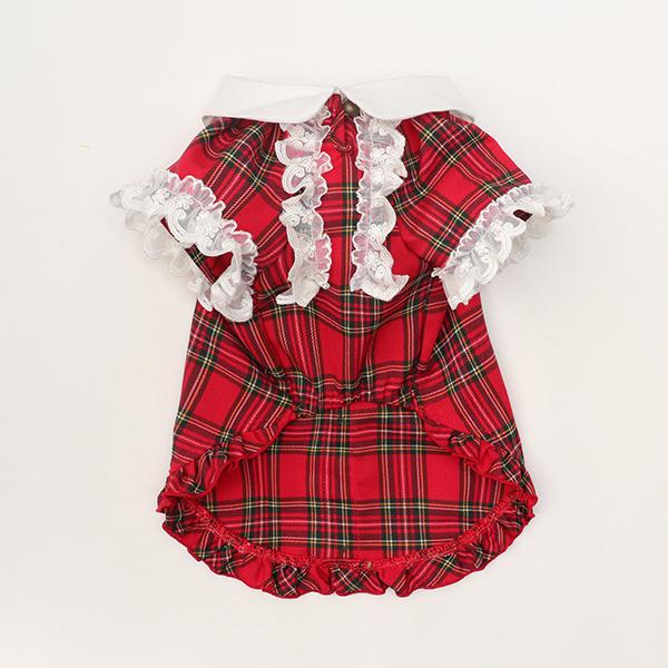 CanNana 犬 犬服 秋冬 ドックウェア トップス タータンチェック