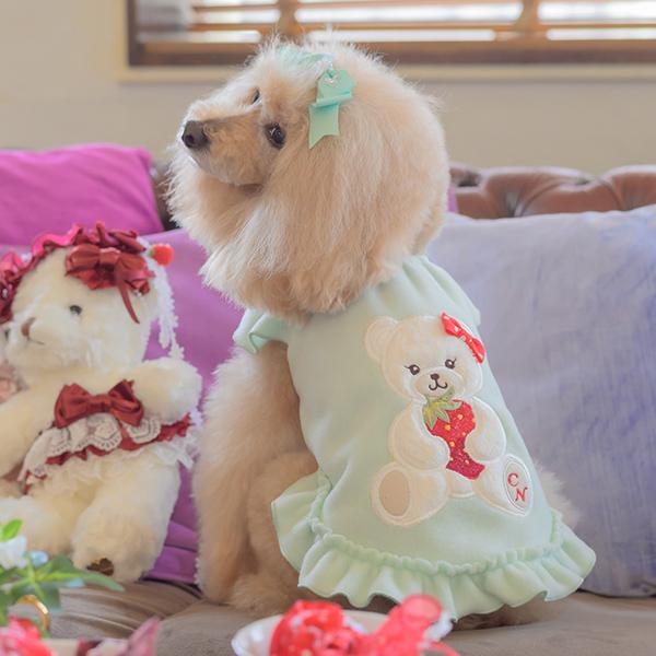 CanNana 犬 犬服 冬服 防寒 暖かい ドックウェア ワンピース かわいい