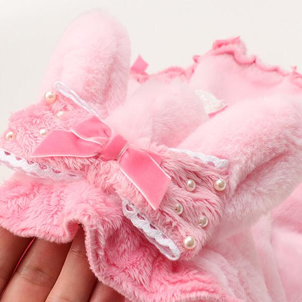 CanNana 犬 犬服 冬服 防寒 暖かい ドックウェア ワンピース かわいい