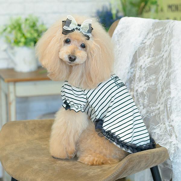 CanNana 犬服 春 ドックウェア カットソー トップス パジャマ ボーダー